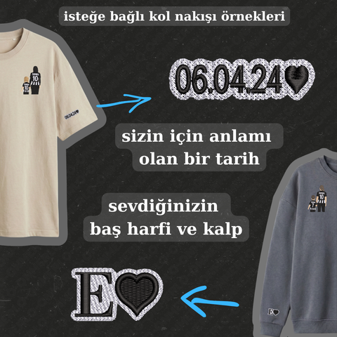 Siyah-Beyaz Formalı Anne-Çocuk: El Ele
