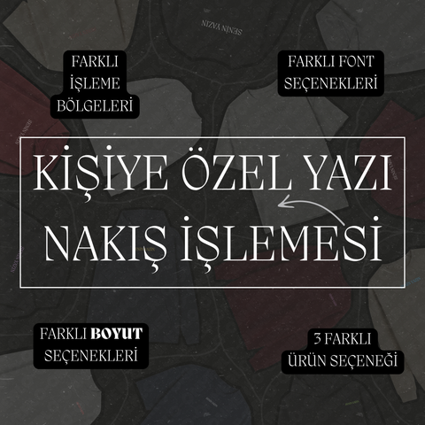 Kişiye Özel Yazı Nakış İşlemesi