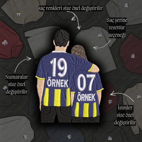 Sarı-Lacivert Formalı Sevgili-Taraftar