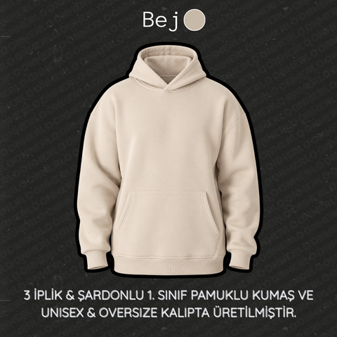 Kişiye Özel Yazı & Logo Nakışlı - Hoodie (Kapüşonlu)