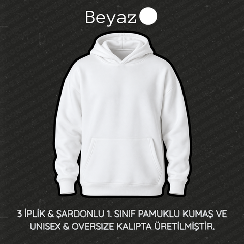 Kişiye Özel Yazı & Logo Nakışlı - Hoodie (Kapüşonlu)