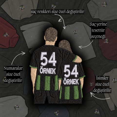 Siyah-Yeşil #54 Formalı Sevgili-Taraftar