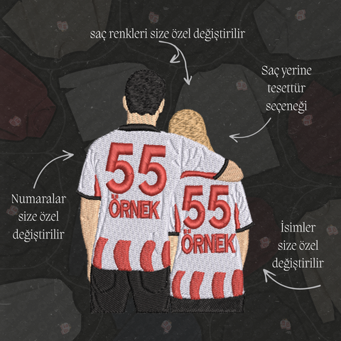 Beyaz-Kırmızı #55 Formalı Sevgili-Taraftar