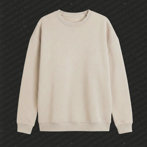 Basic Oversize 0 Yaka Sweatshirt