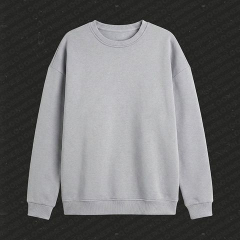 Basic Oversize 0 Yaka Sweatshirt
