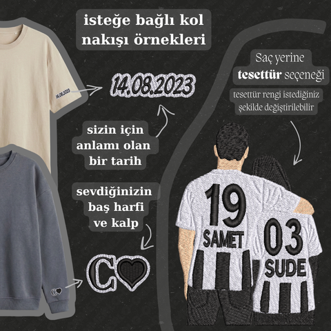 Siyah-Beyaz Formalı Sevgili-Taraftar