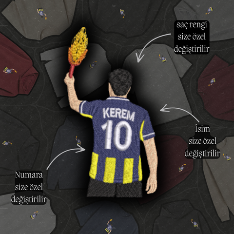 Sarı-Lacivert Formalı Erkek Karakter