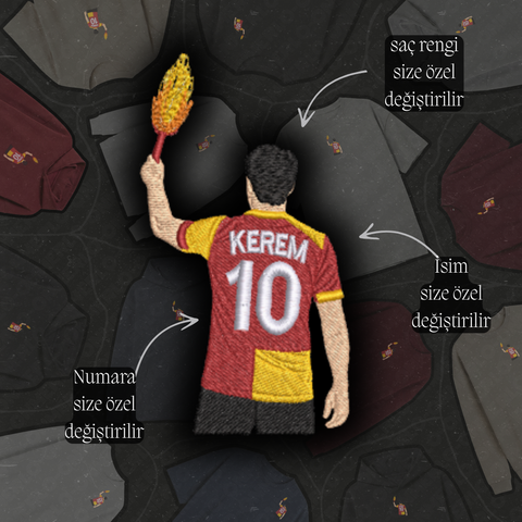 Sarı-Kırmızı Formalı Erkek Karakter
