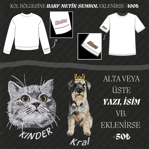 Kişiye Özel Hayvan Nakışı