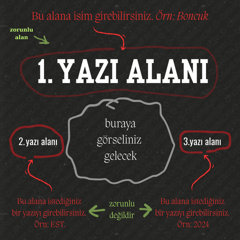 Büyük İsimli Yazılı Hayvan Nakışı