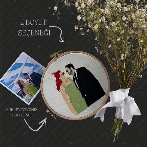 Ahşap Kasnakta Fotoğraf Nakışı