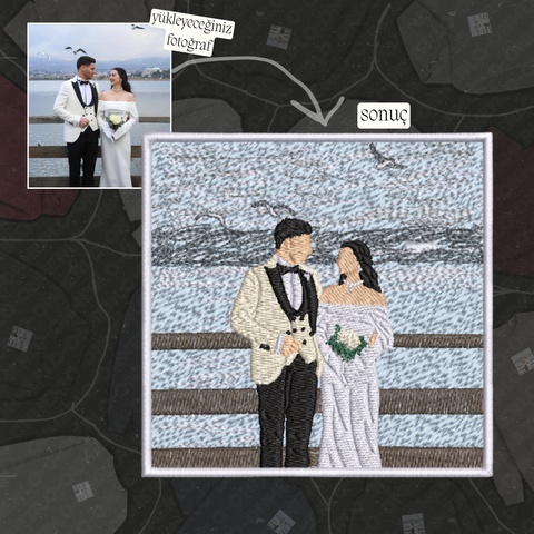 Arka Planlı Fotoğraf Nakışı