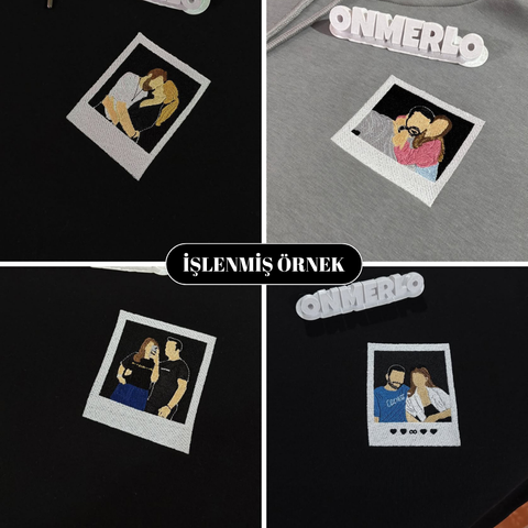 Polaroid Çerçeveli Fotoğraf Nakışı