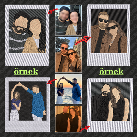 Polaroid Çerçeveli Fotoğraf Nakışı