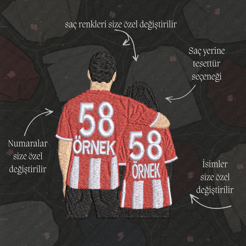 Kırmızı-Beyaz #58 Formalı Sevgili-Taraftar